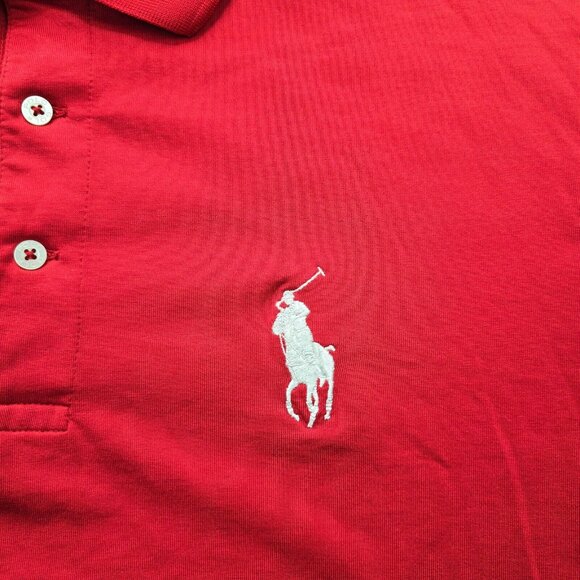 Polo Golf Ralph Lauren Polo Shirt Mens XL/2XL Red Short Sleeve Performance - Picture 3 of 9